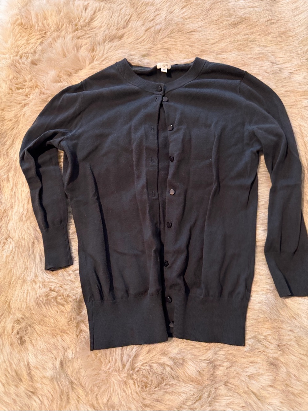 J. Crew Factory Black Women's Button-Front Cardigan XS